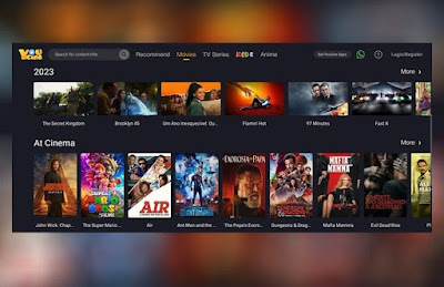  A collection of various devices showcasing YouCine APK streaming high-resolution content across Windows, TV Box, smartphones, and FireStick.